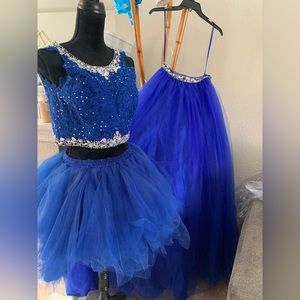 3 Piece Formal Dress Royal Blue
